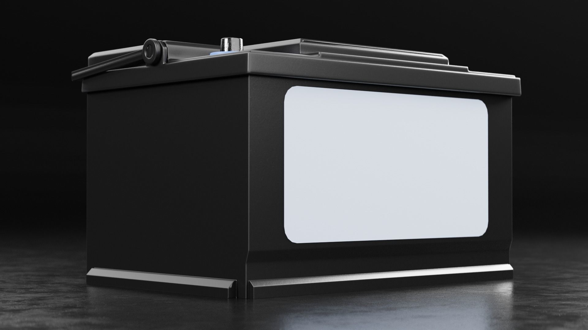 Car Battery Type D 3D model_6