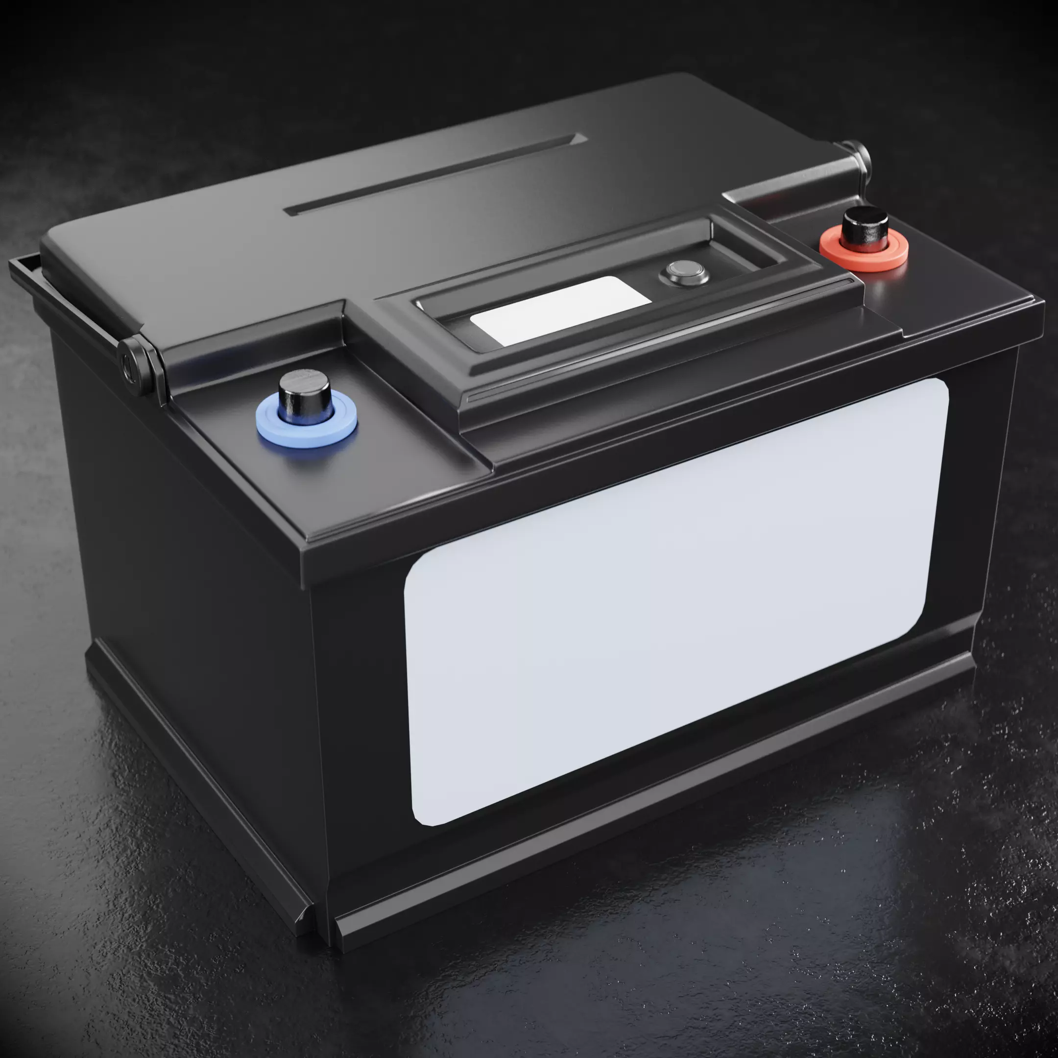 Car Battery Type D 3D model_0