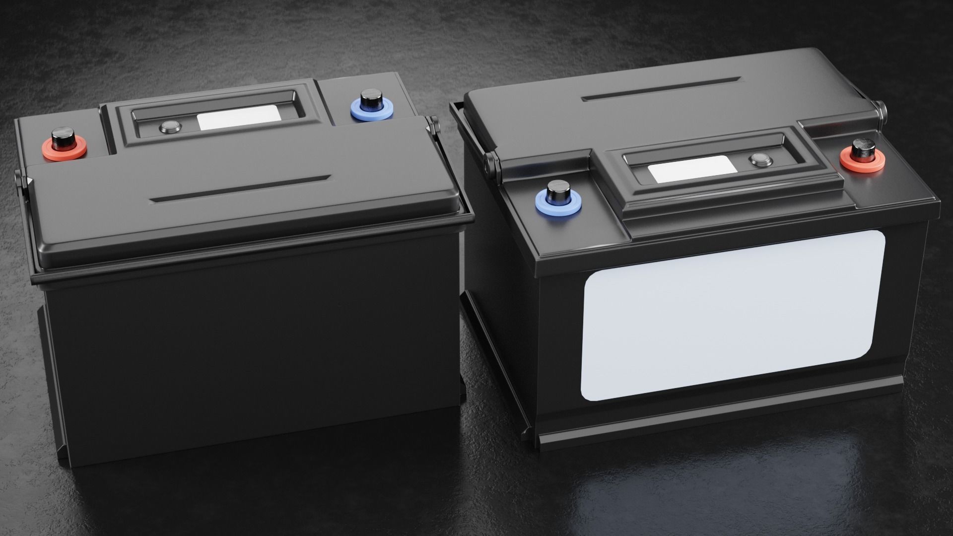 Car Battery Type D 3D model_9