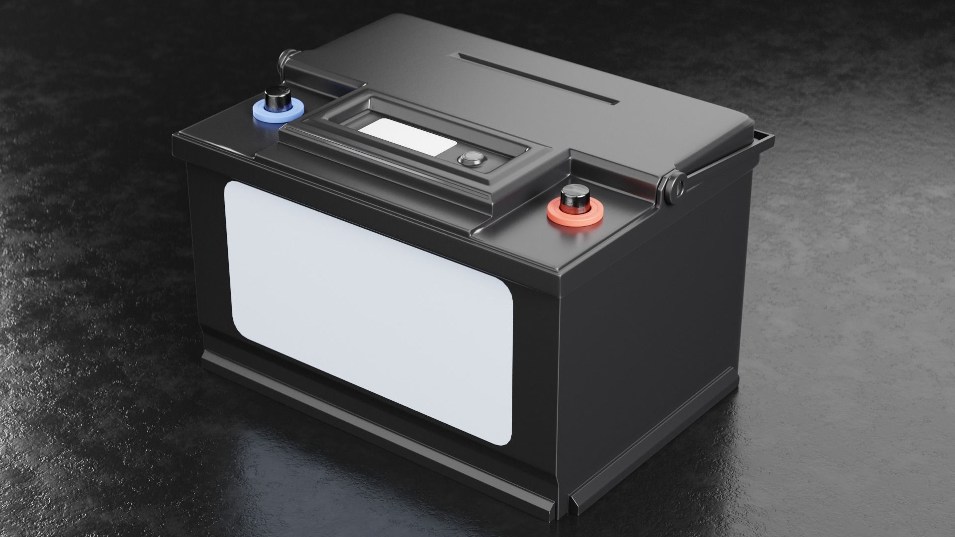 Car Battery Type D 3D model_13