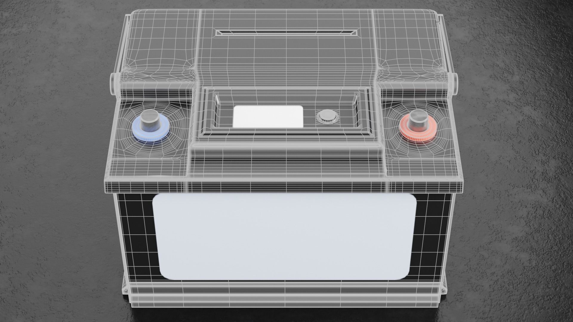 Car Battery Type D 3D model_12