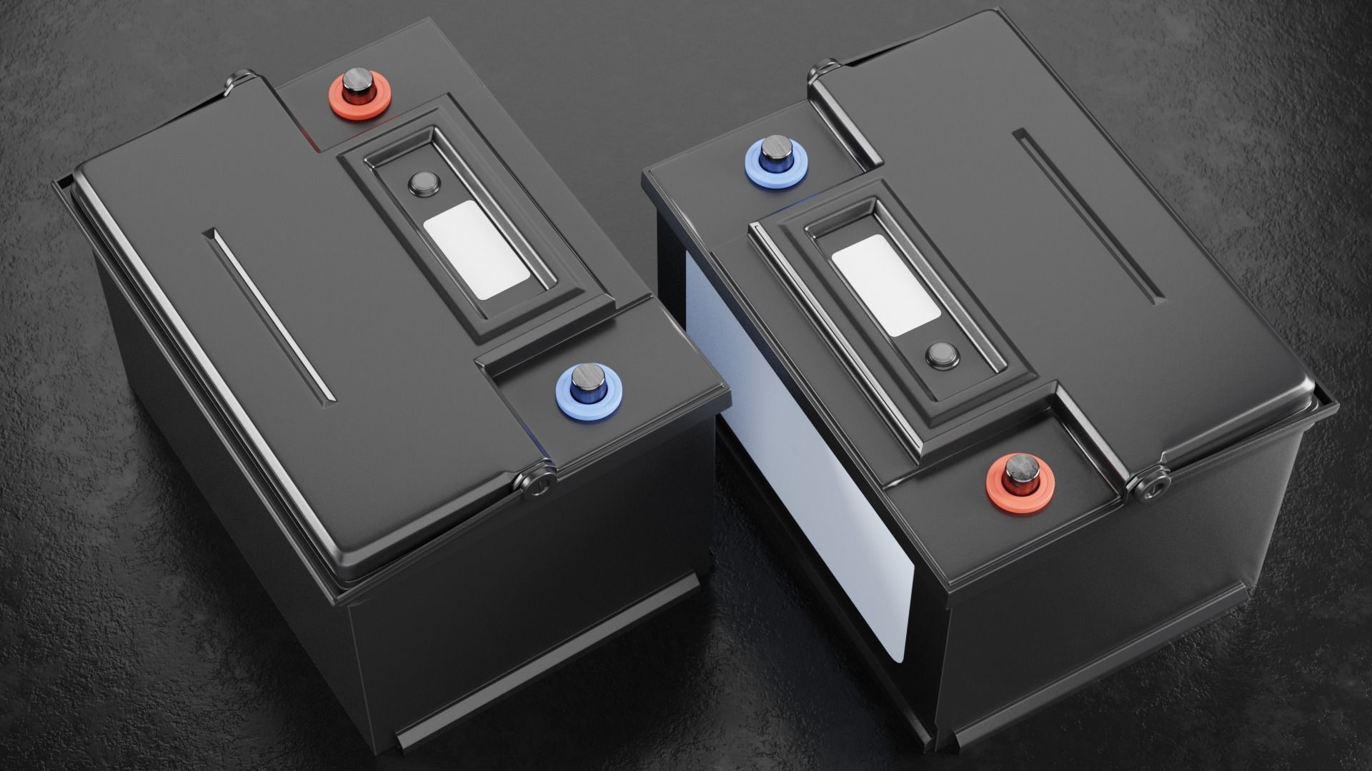 Car Battery Type D 3D model_10
