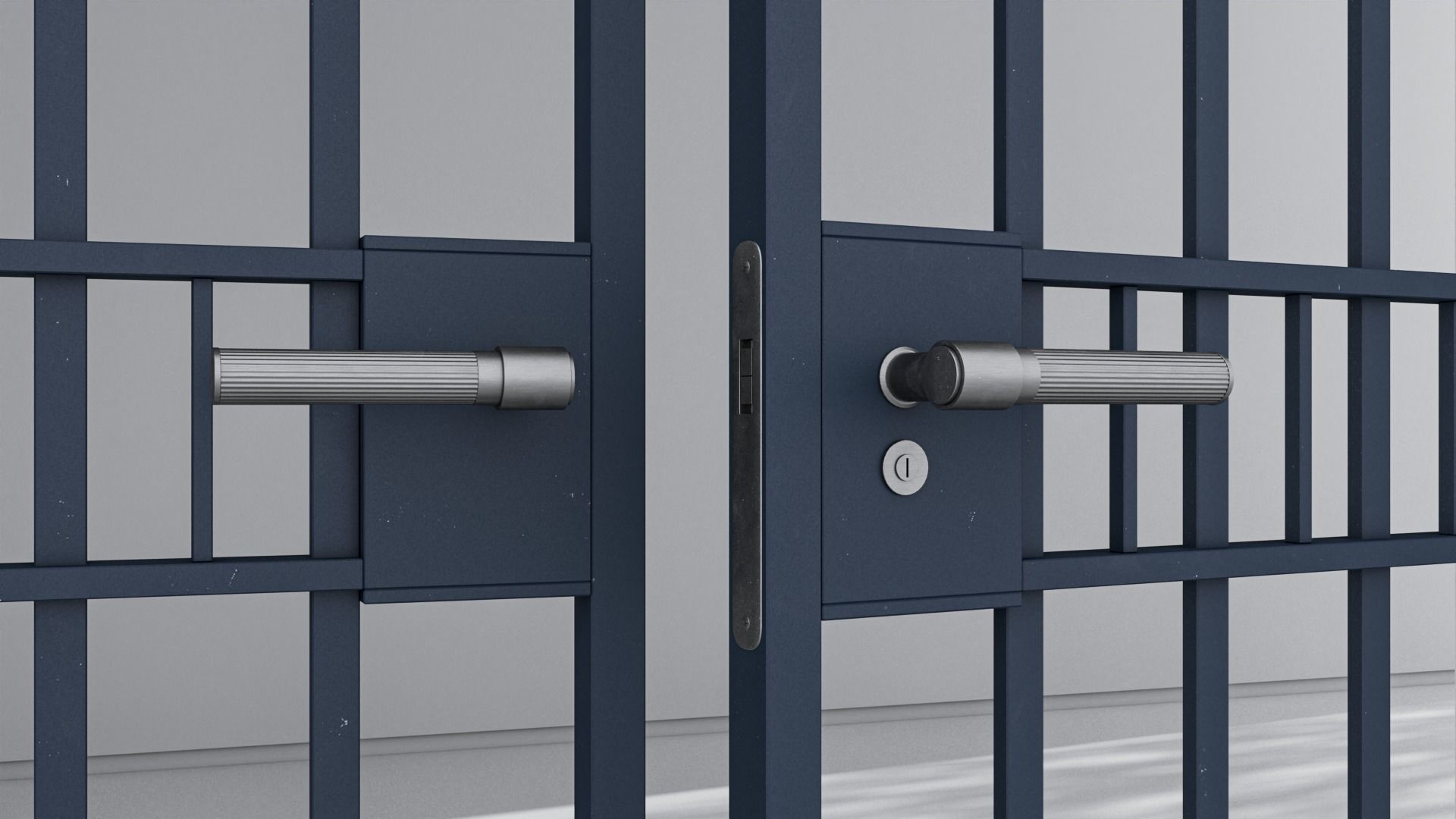 Aluminium door 361 3D model_4