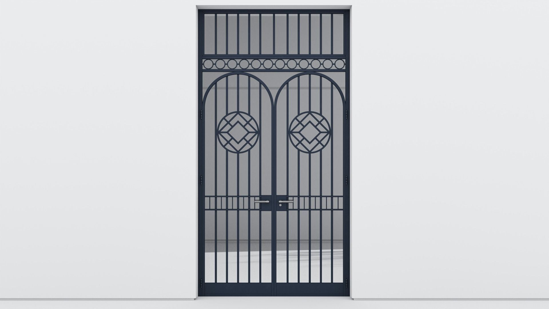 Aluminium door 361 3D model_3