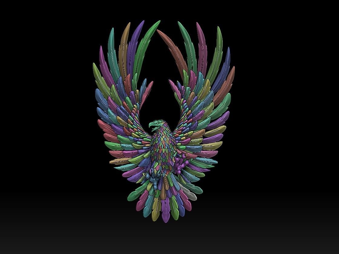 eagle 3D print model_10
