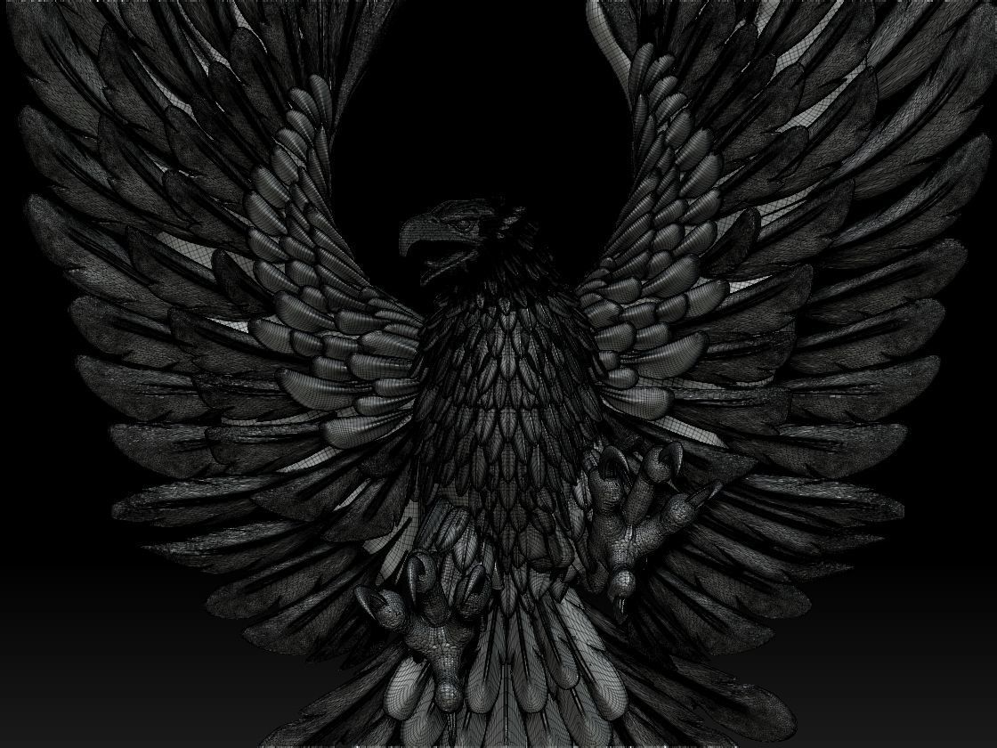 eagle 3D print model_9