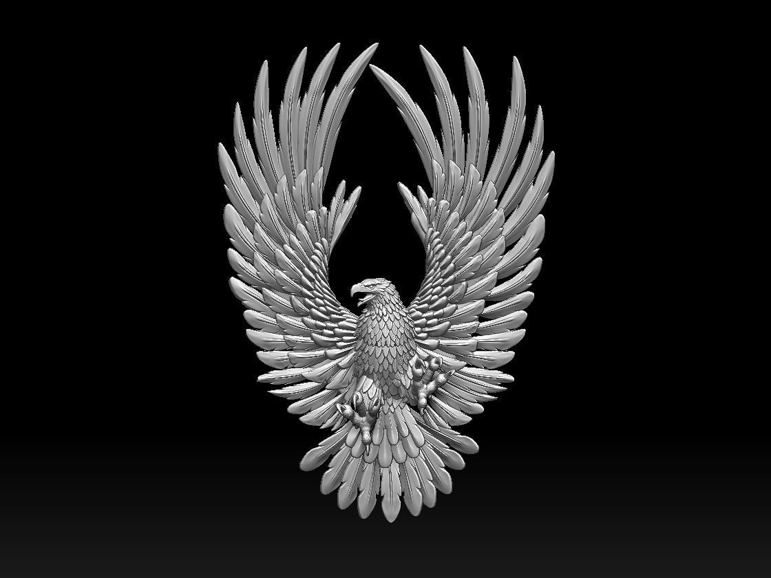 eagle 3D print model_5
