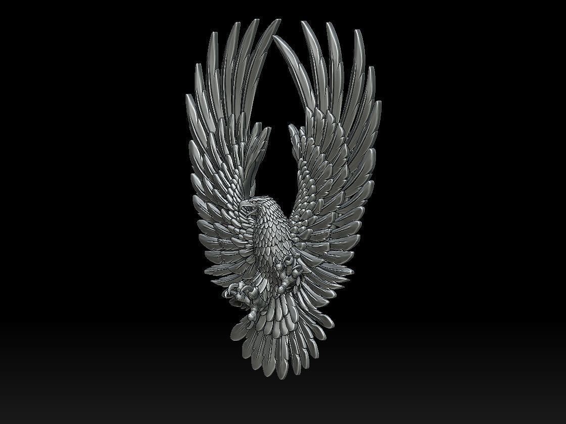 eagle 3D print model_12