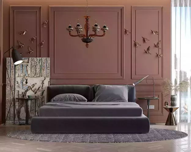 Modern Bedroom-11 3D model