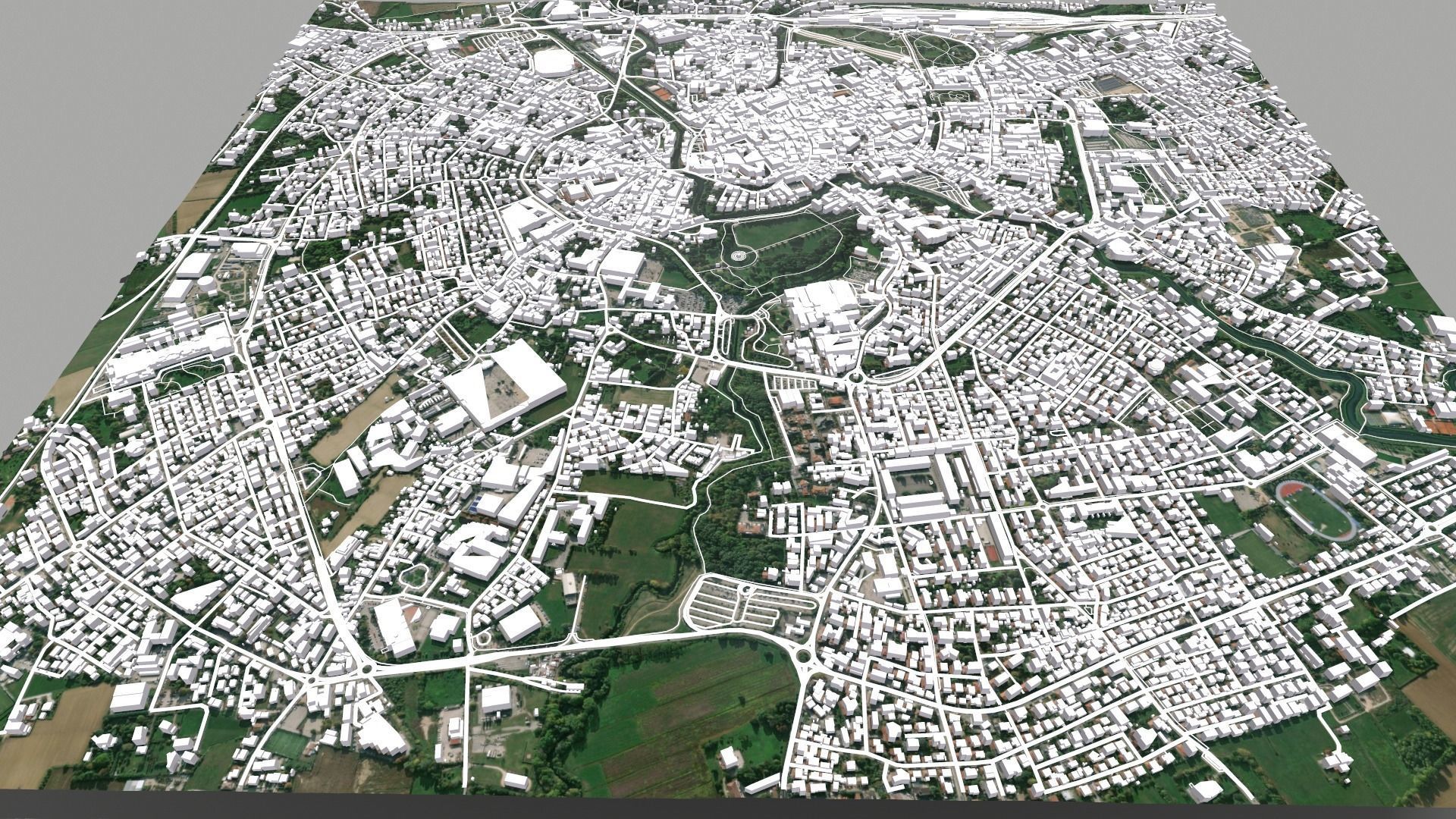 Cityscape Vicenza Venice Italy 3D model_4