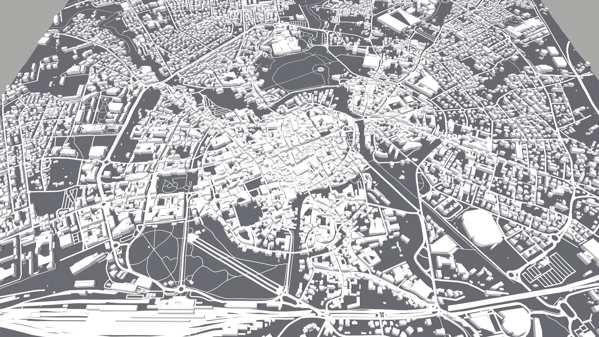 Cityscape Vicenza Venice Italy 3D model_5