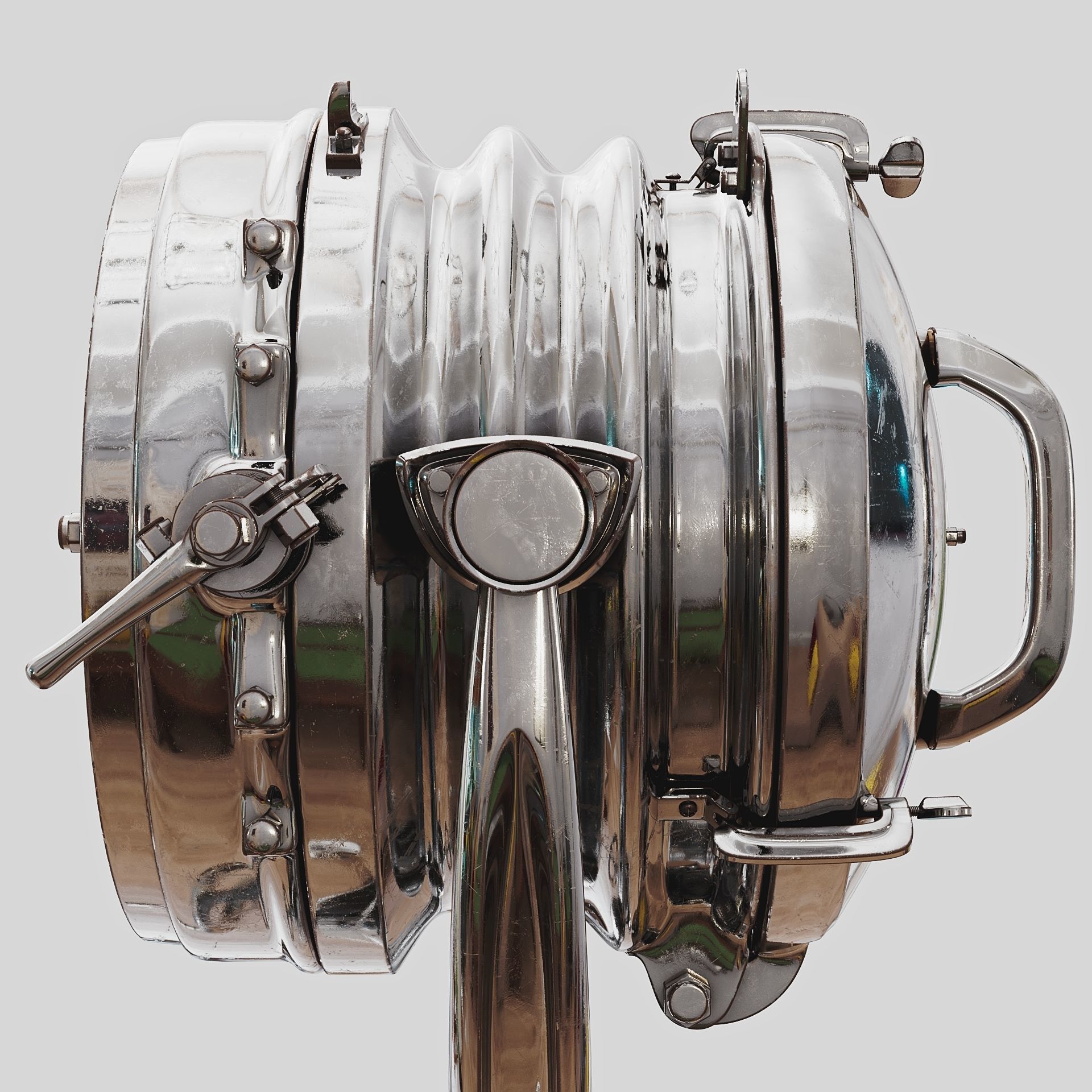 Nautical Spot Light Tripod Floor Lamp 3D model_6