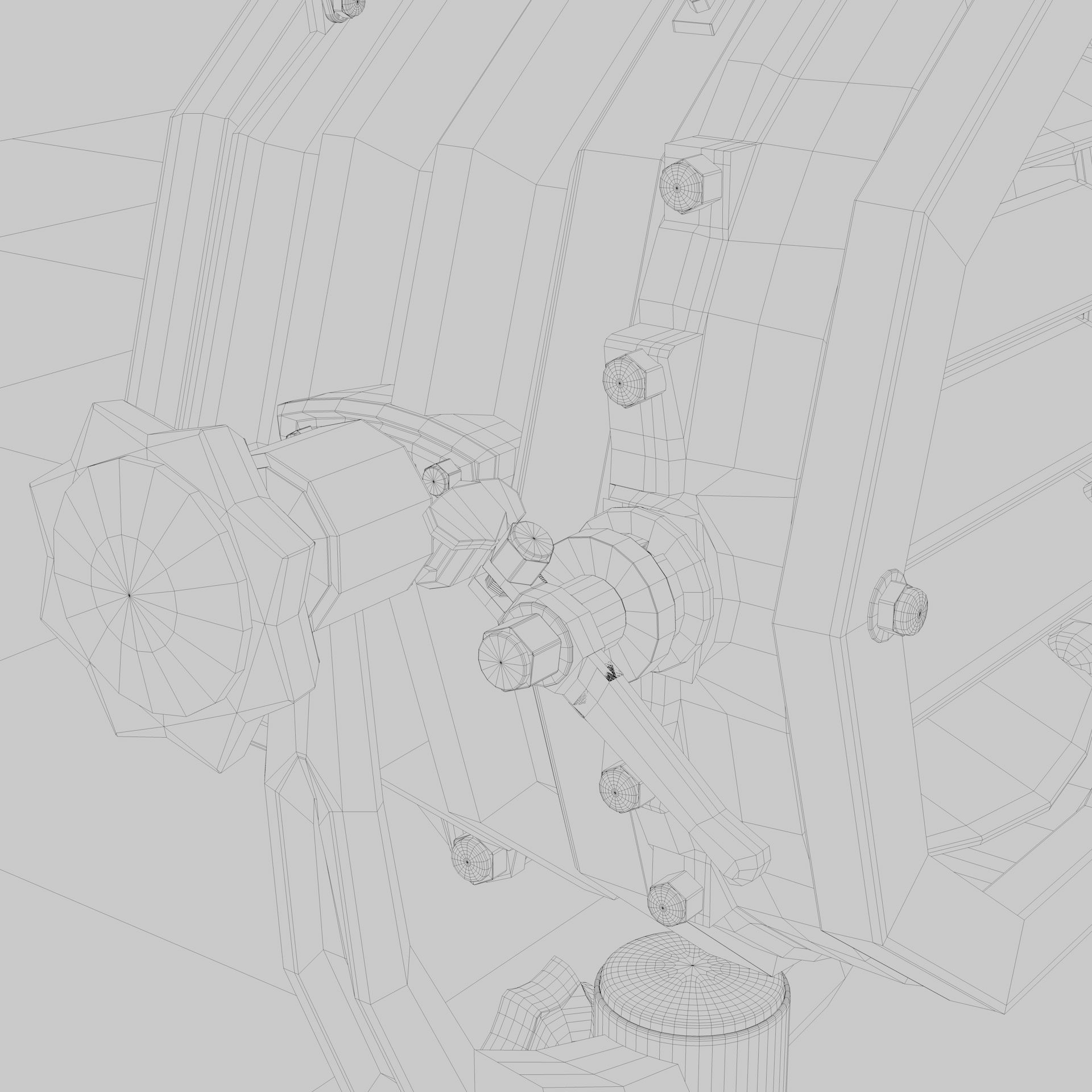 Nautical Spot Light Tripod Floor Lamp 3D model_13