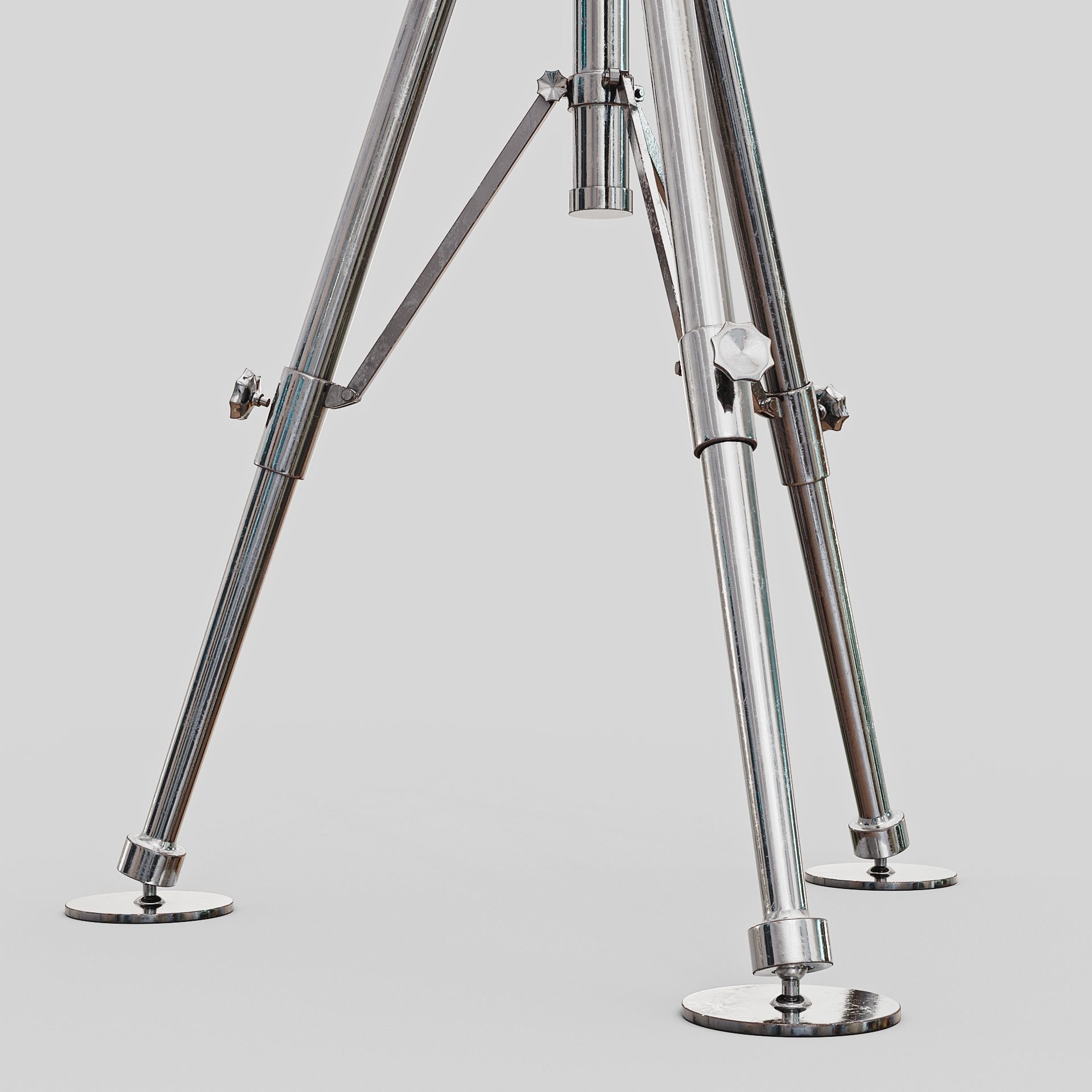 Nautical Spot Light Tripod Floor Lamp 3D model_3