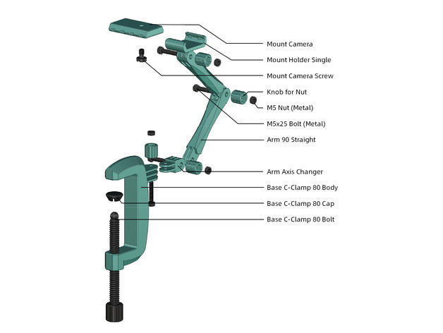 Modular Mounting 3D print model_6
