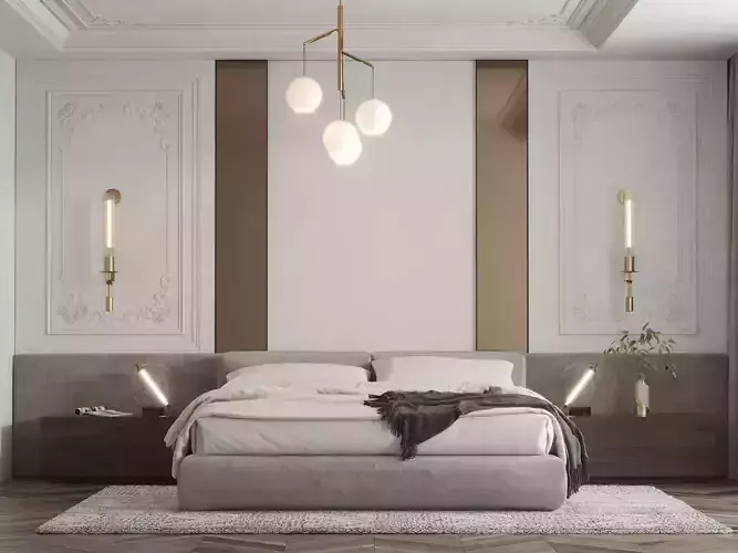 Modern Bedroom-12 3D model