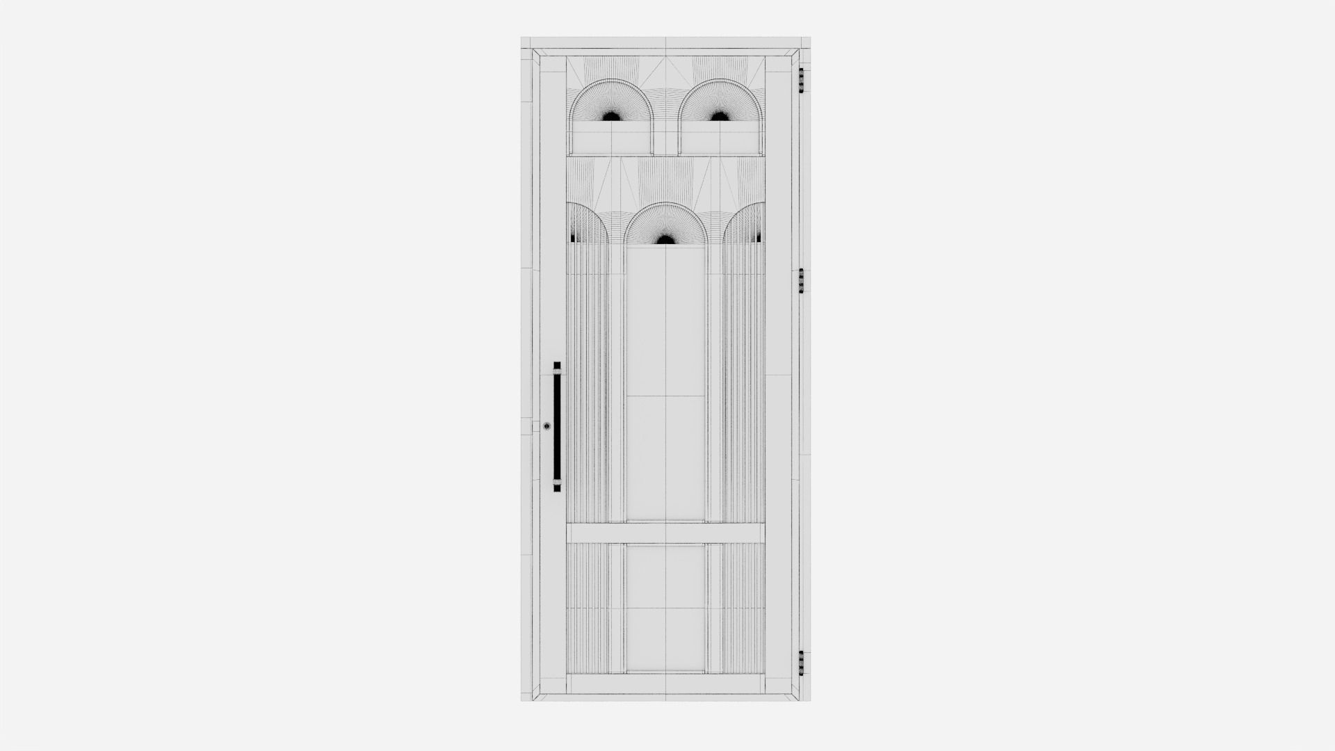 Aluminium door 362 3D model_6