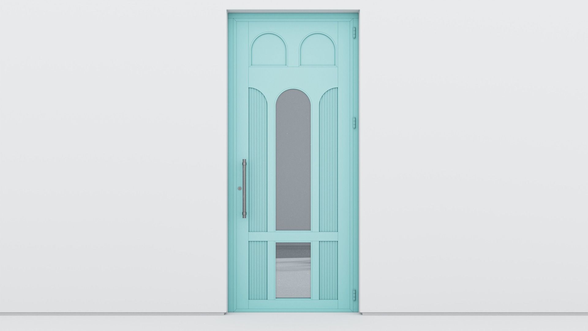 Aluminium door 362 3D model_3