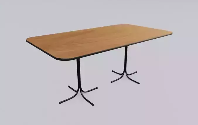 Modern Table - Office - Mesa Moderna Low-poly 3D model