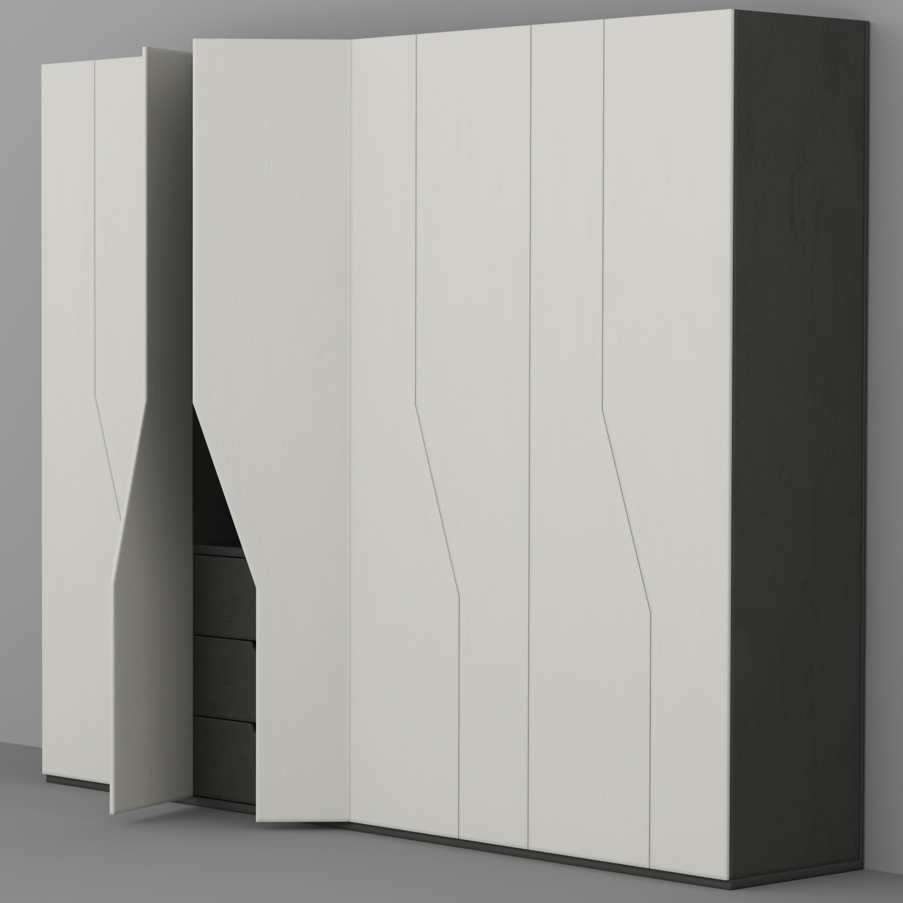 Furniture shelf 006 3D model_2