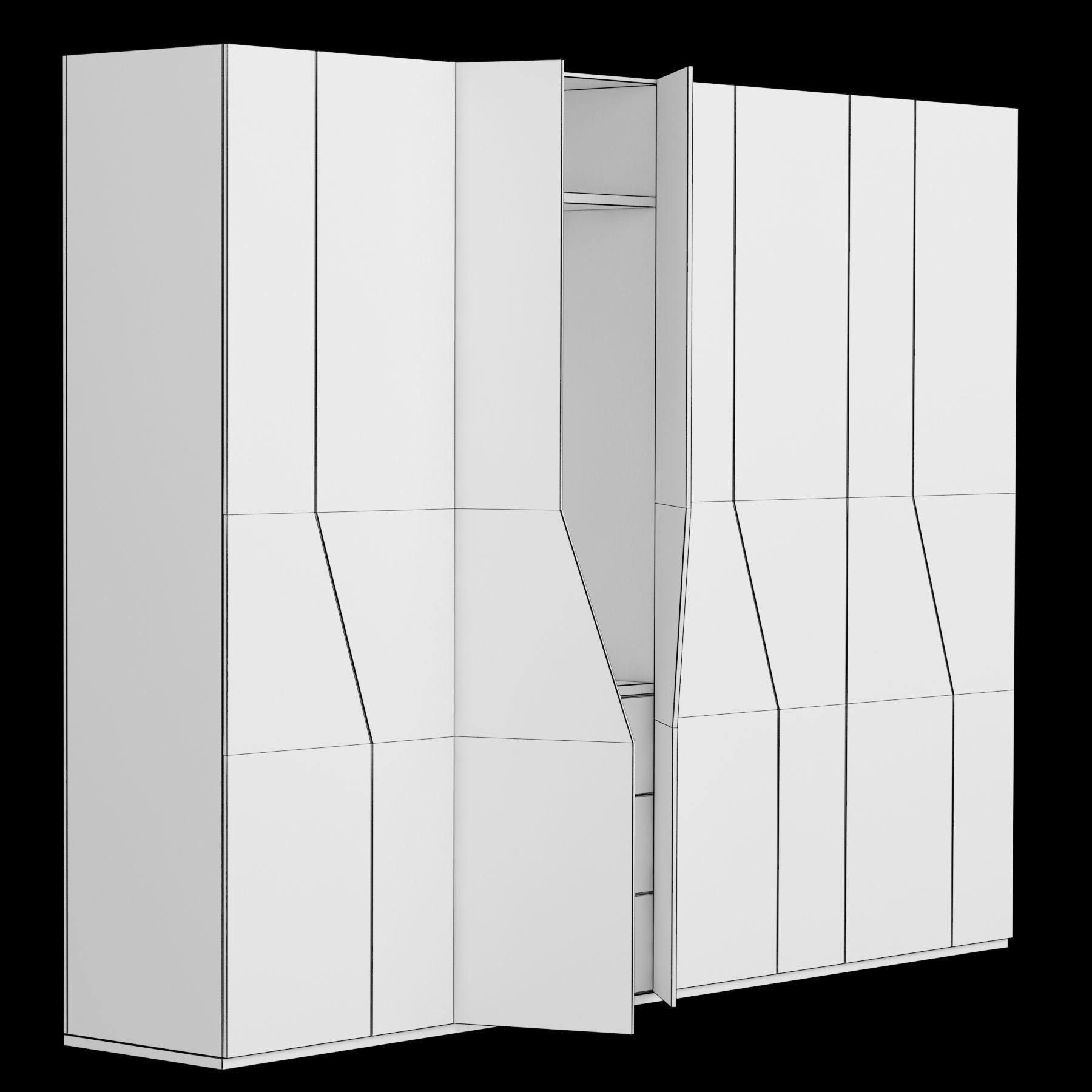 Furniture shelf 006 3D model_5