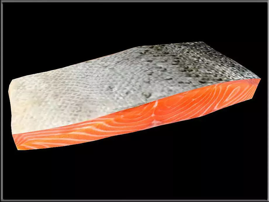 Salmon Fillet Low-poly 3D model