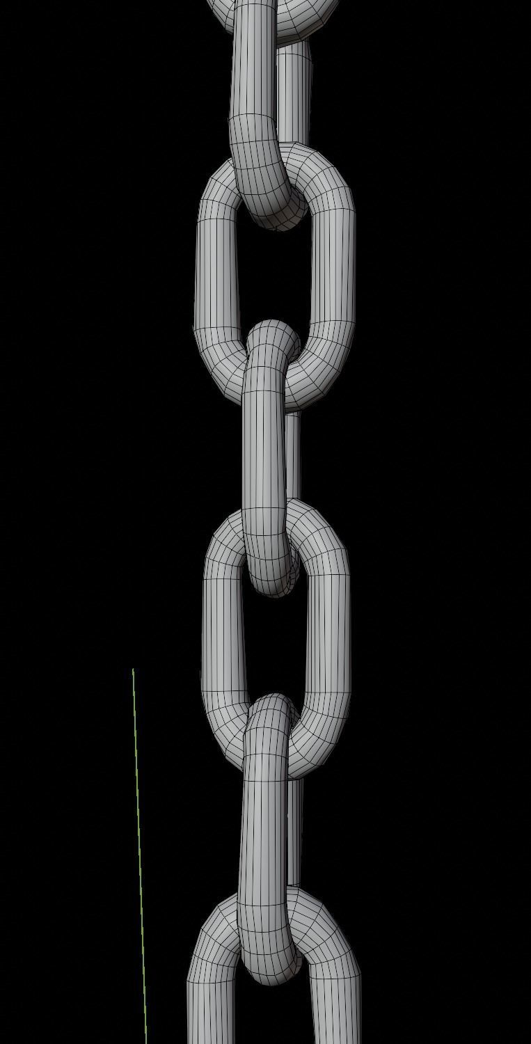 Simple BALL and CHAIN model Free 3D model_7