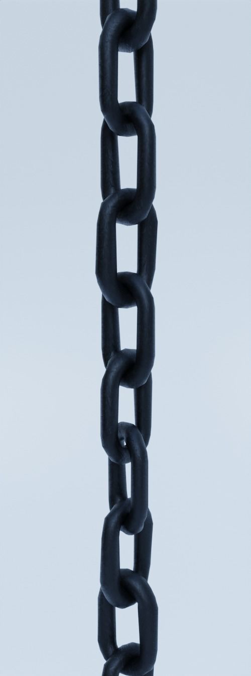 Simple BALL and CHAIN model Free 3D model_3