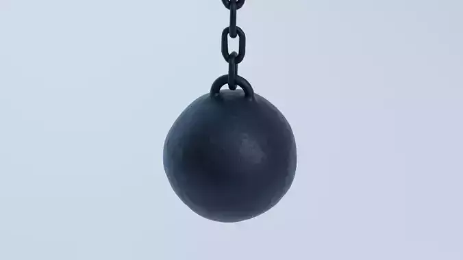 Simple BALL and CHAIN model Free 3D model