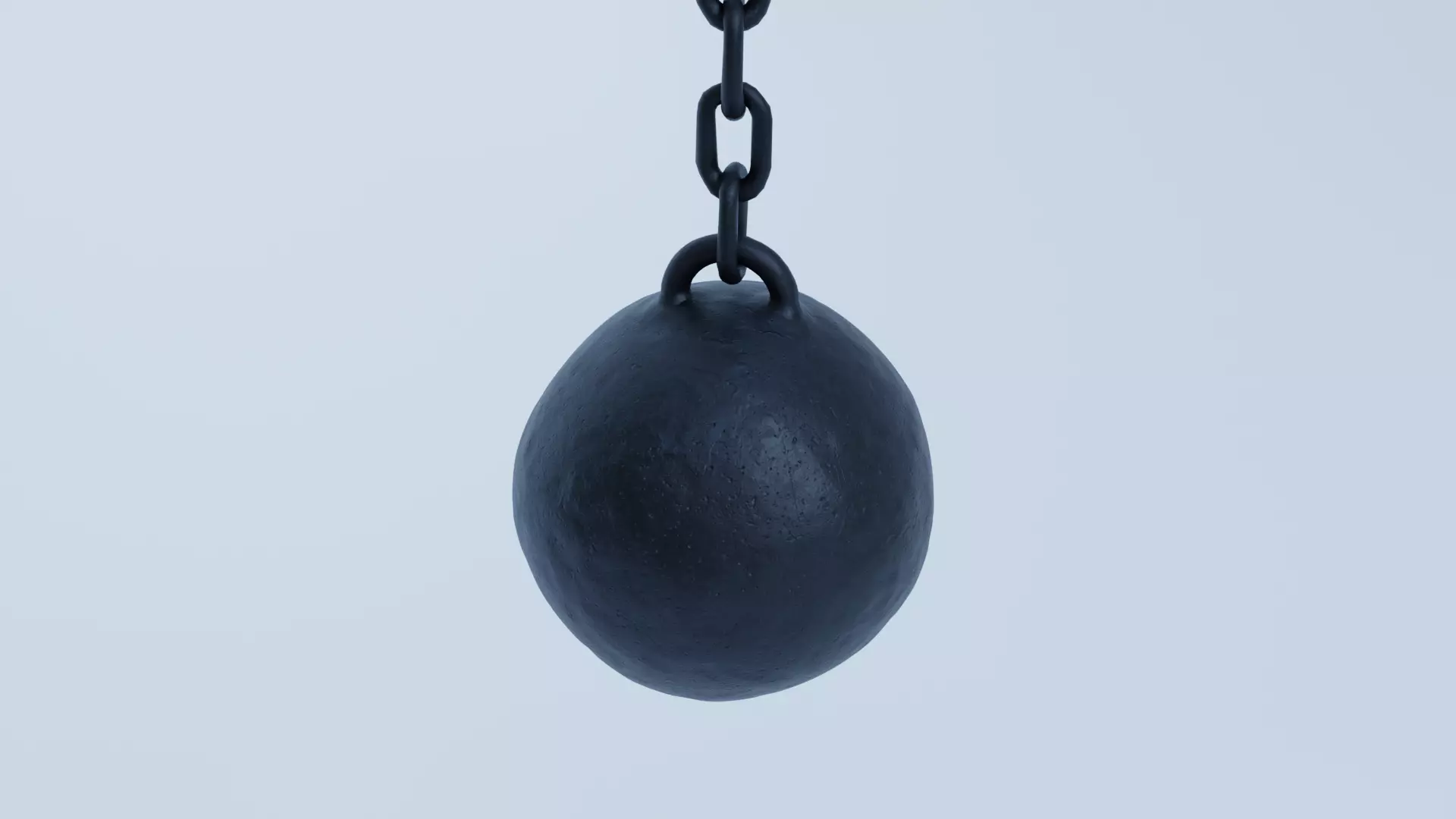 Simple BALL and CHAIN model Free 3D model_0