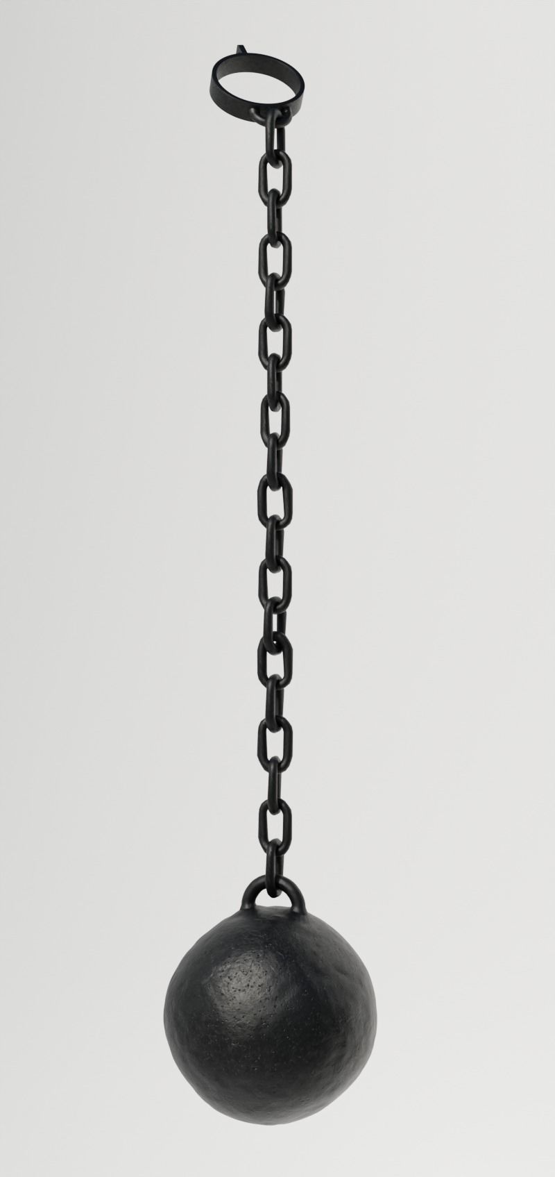Simple BALL and CHAIN model Free 3D model_5