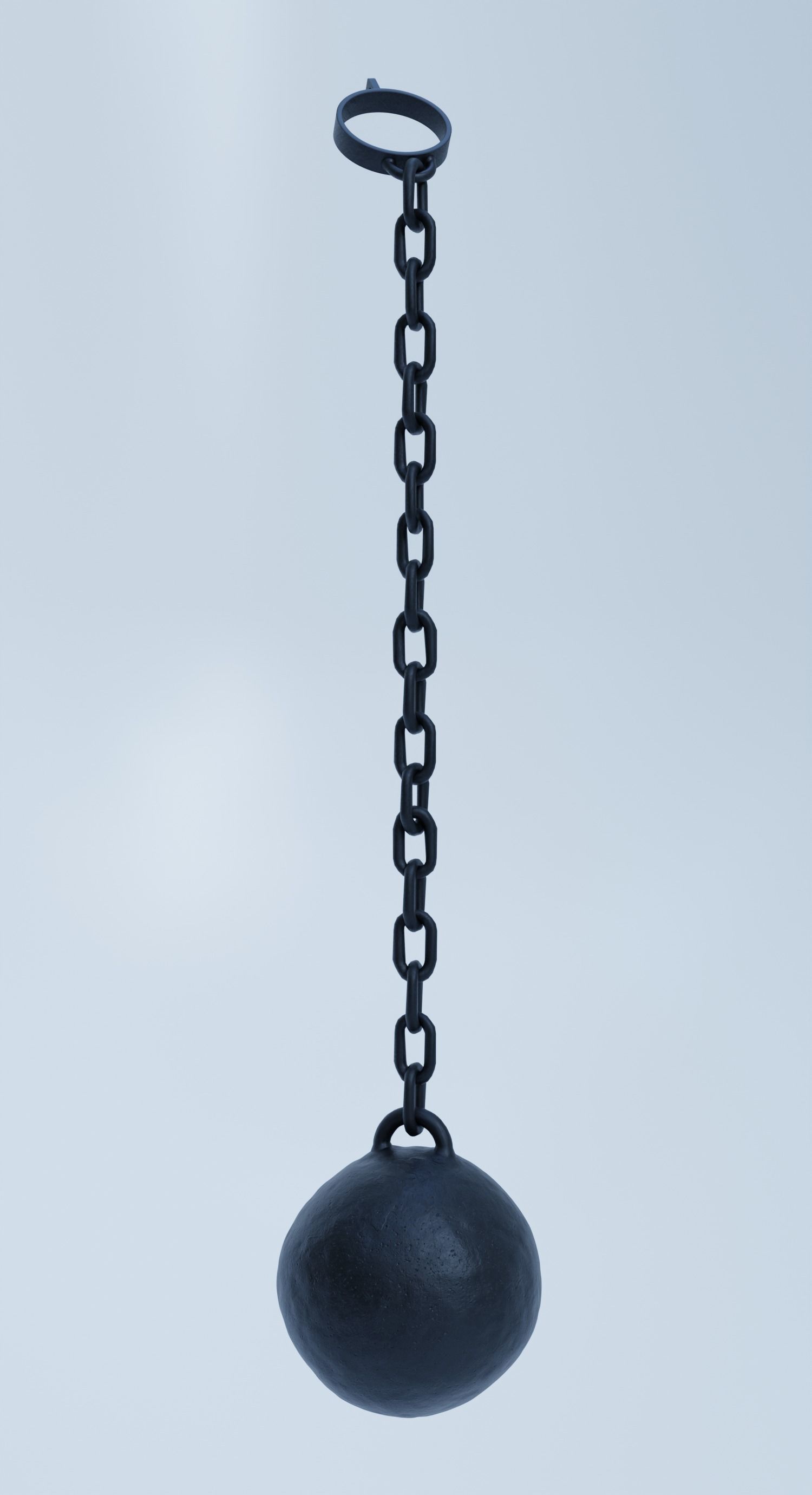 Simple BALL and CHAIN model Free 3D model_1