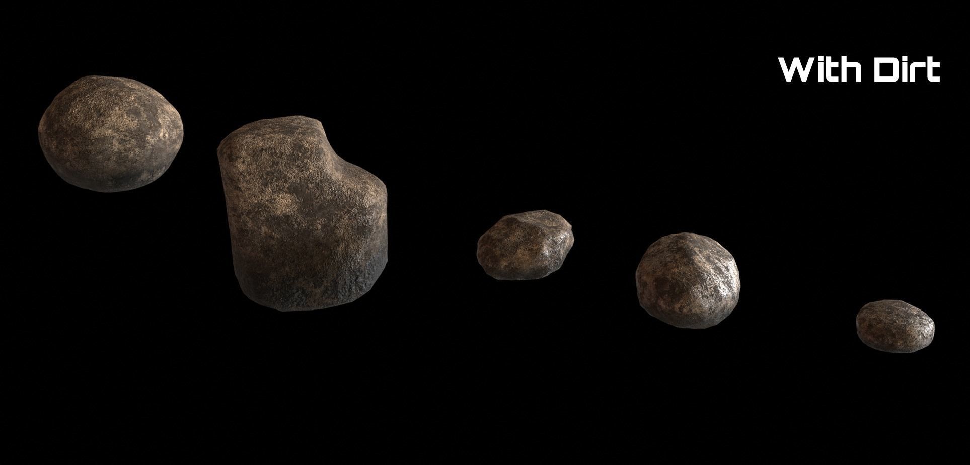 3D model Rock and Boulder Pack with 2k and 4k Textures VR / AR / low ...