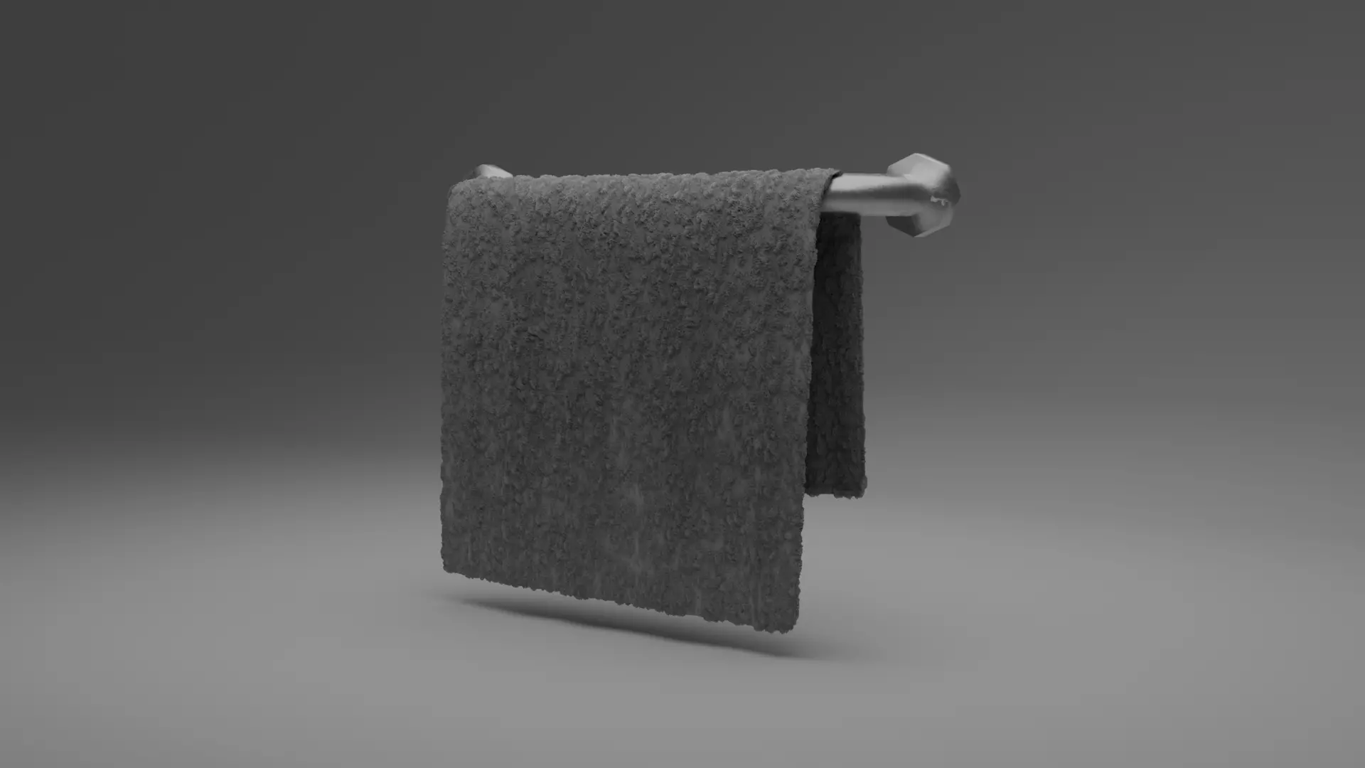 Towel on a Rack Free low-poly 3D model