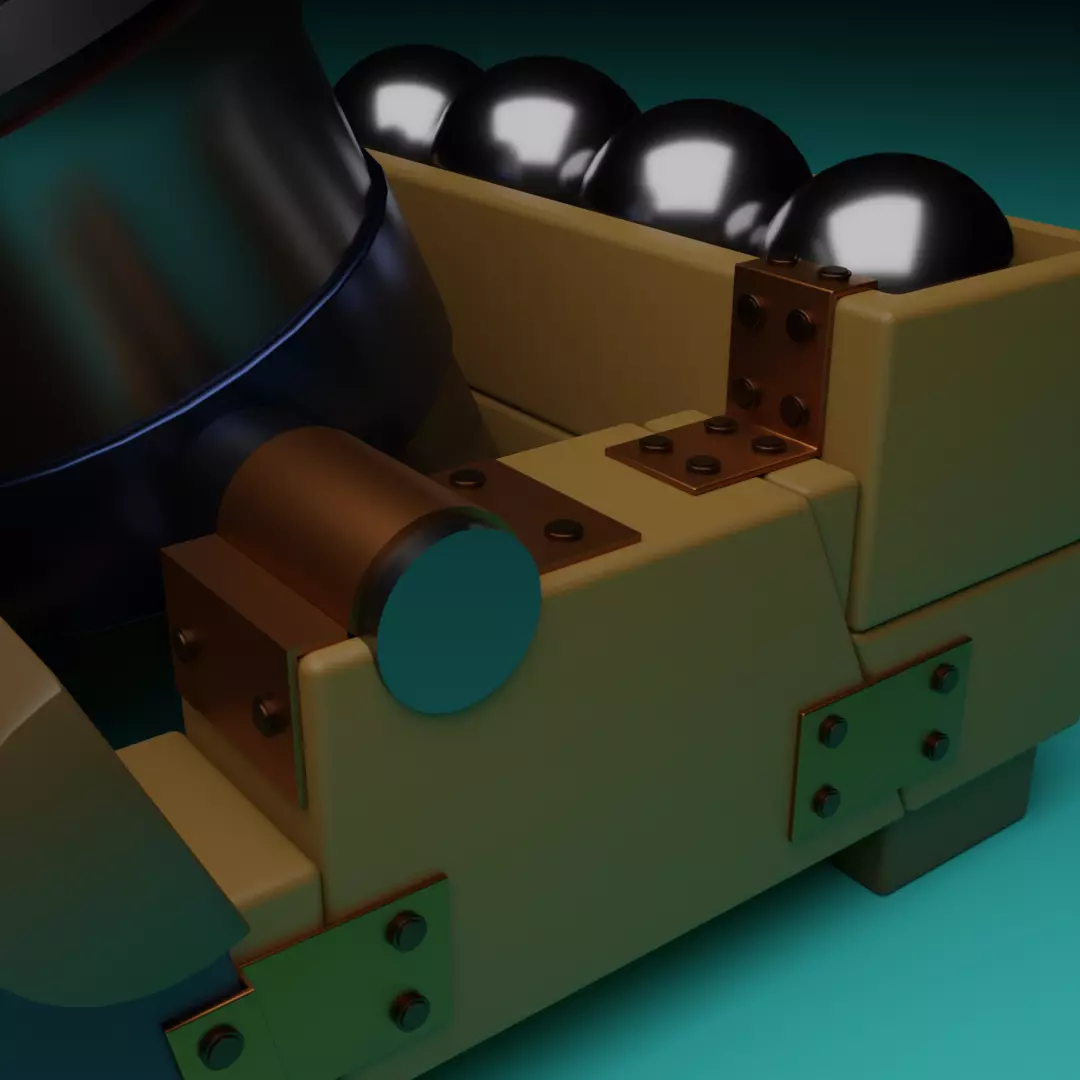 Cannon 3D model_0
