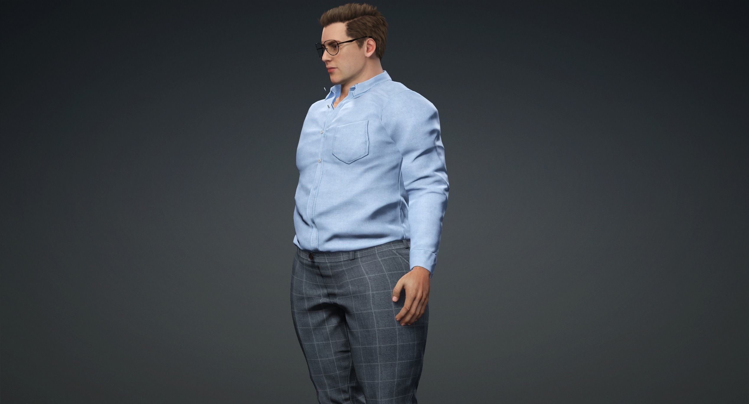 character plus size 3D model_5