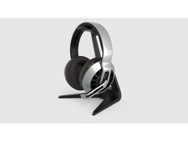 headphone stand 3D print model_3