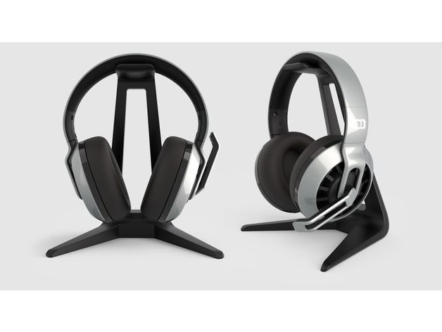 headphone stand 3D print model_1