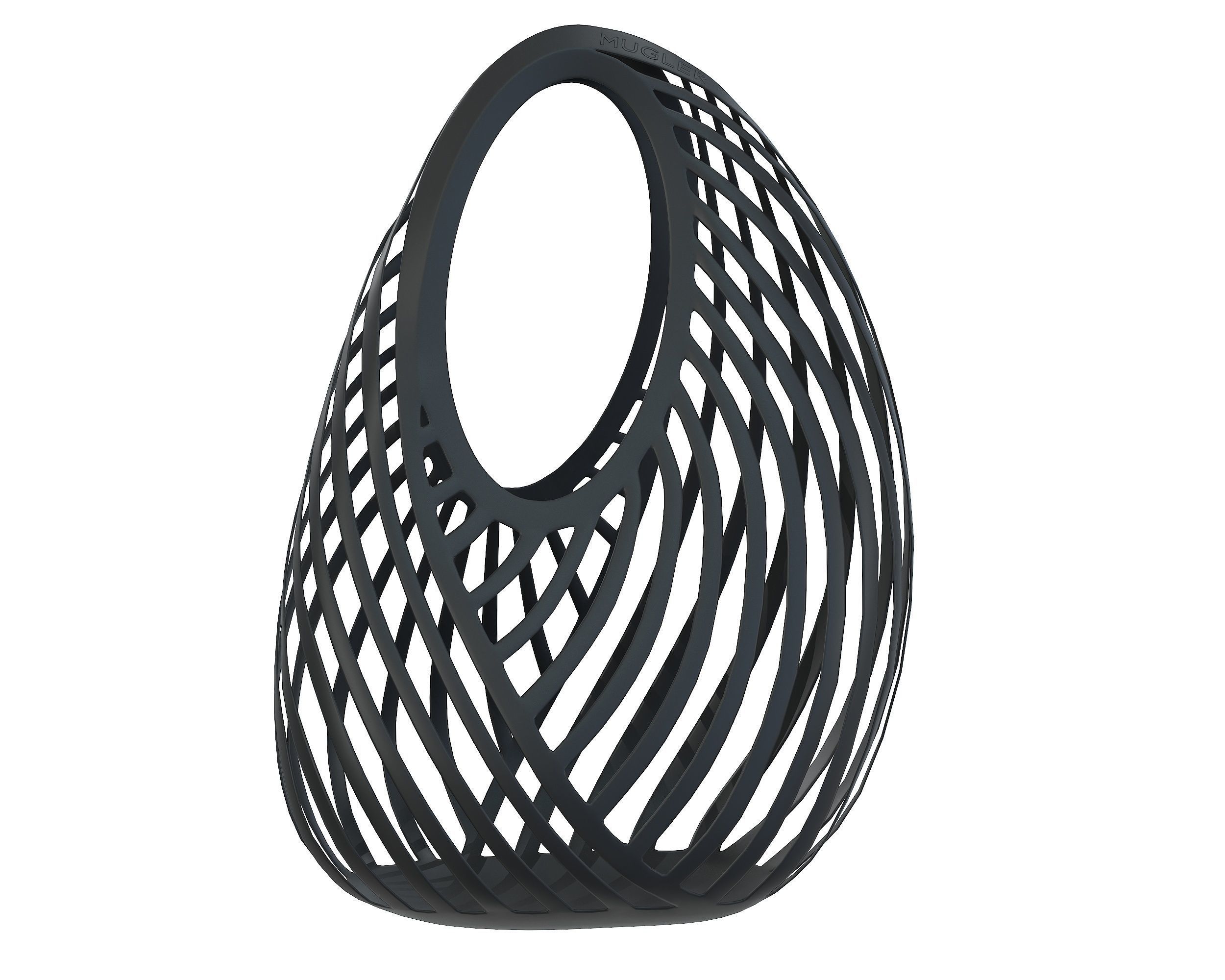 Casey Cadwallader Mugler Spiral Beach Bag Low-poly 3D model_2