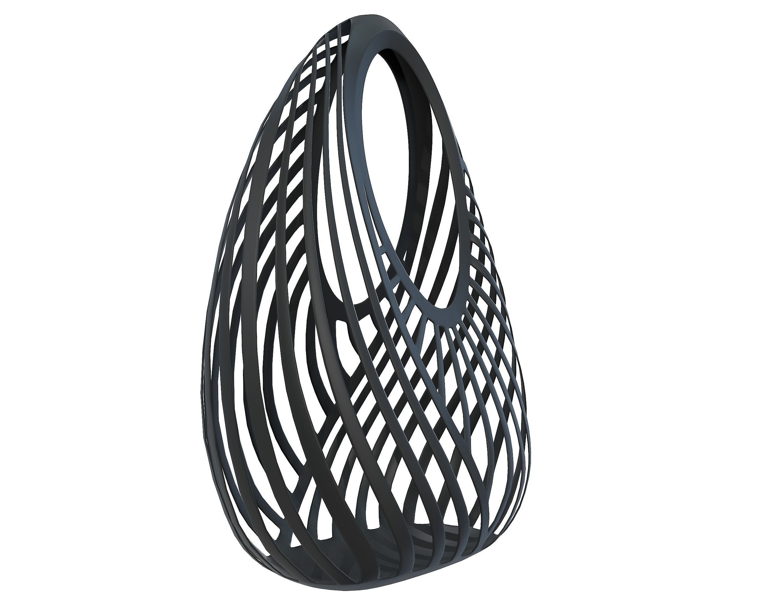 Casey Cadwallader Mugler Spiral Beach Bag Low-poly 3D model_8