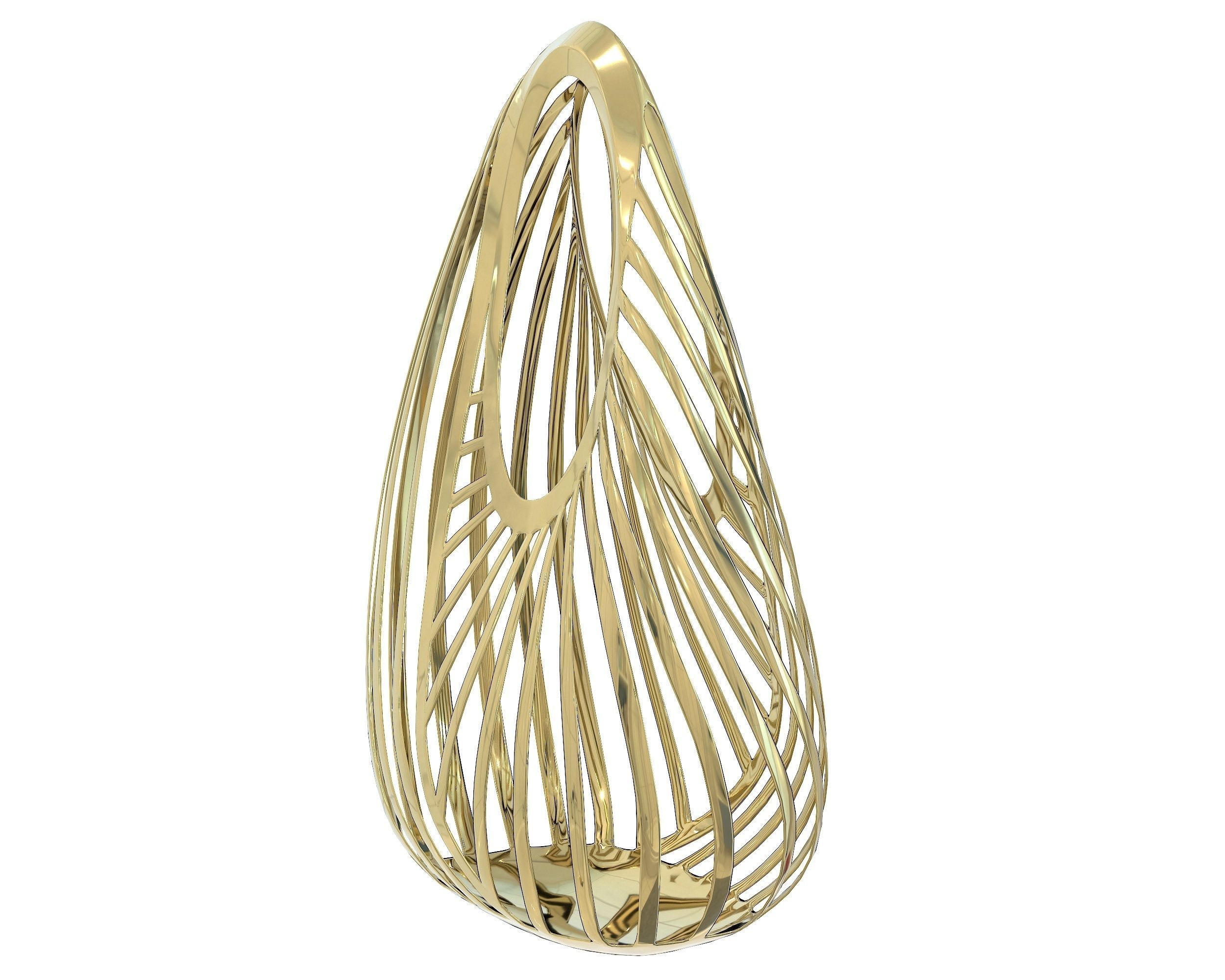 Casey Cadwallader Mugler Spiral Beach Bag Low-poly 3D model_5