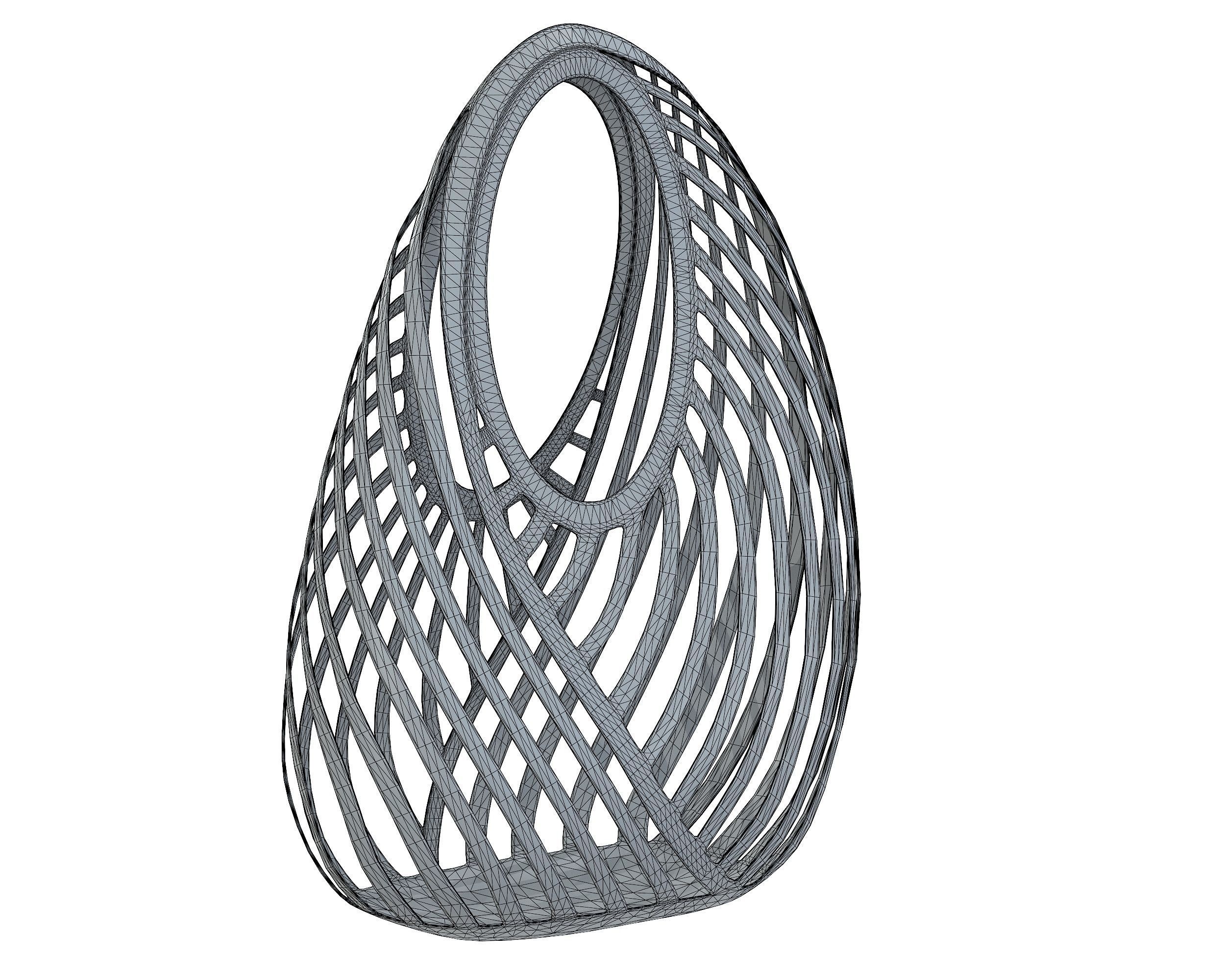 Casey Cadwallader Mugler Spiral Beach Bag Low-poly 3D model_12