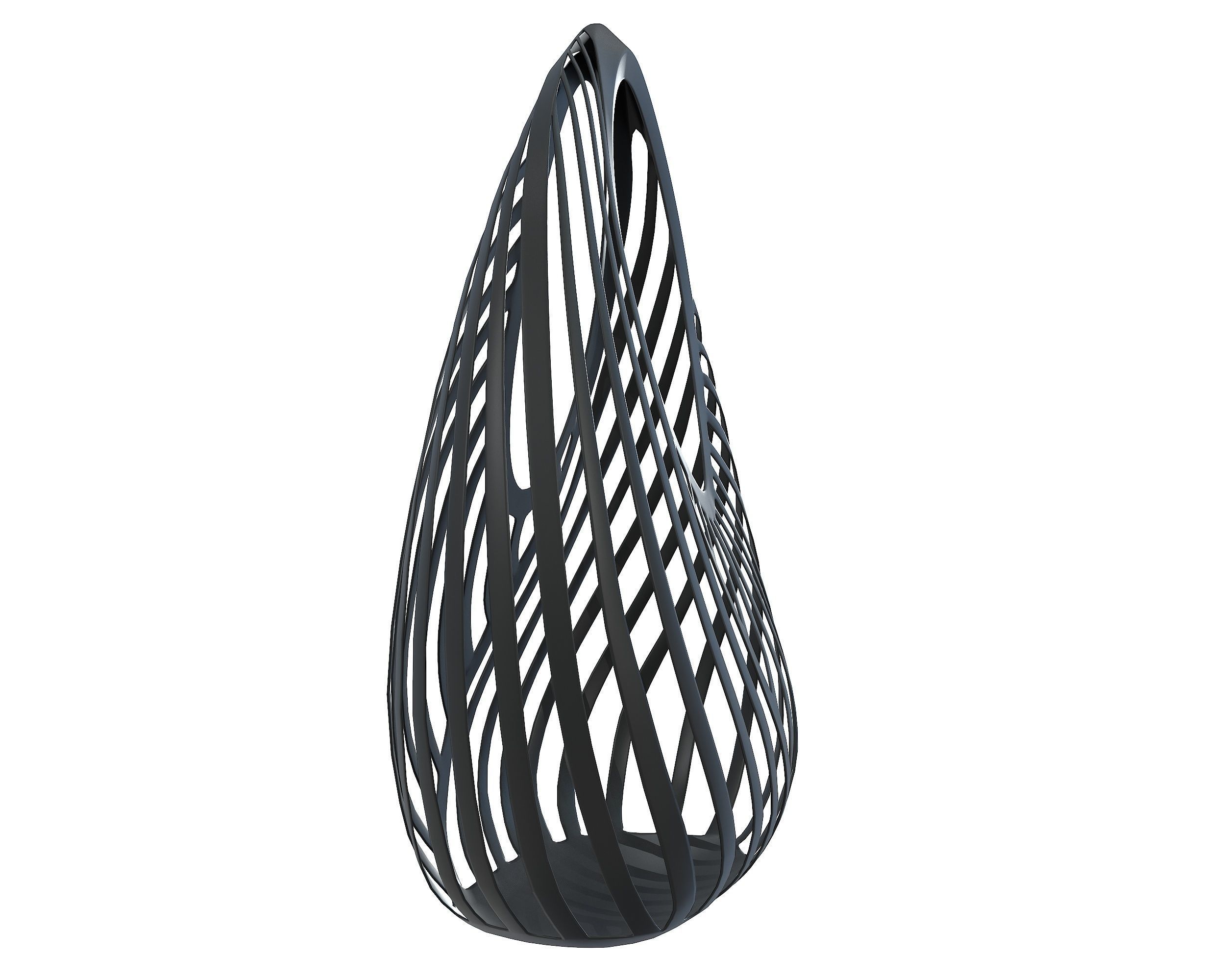 Casey Cadwallader Mugler Spiral Beach Bag Low-poly 3D model_6