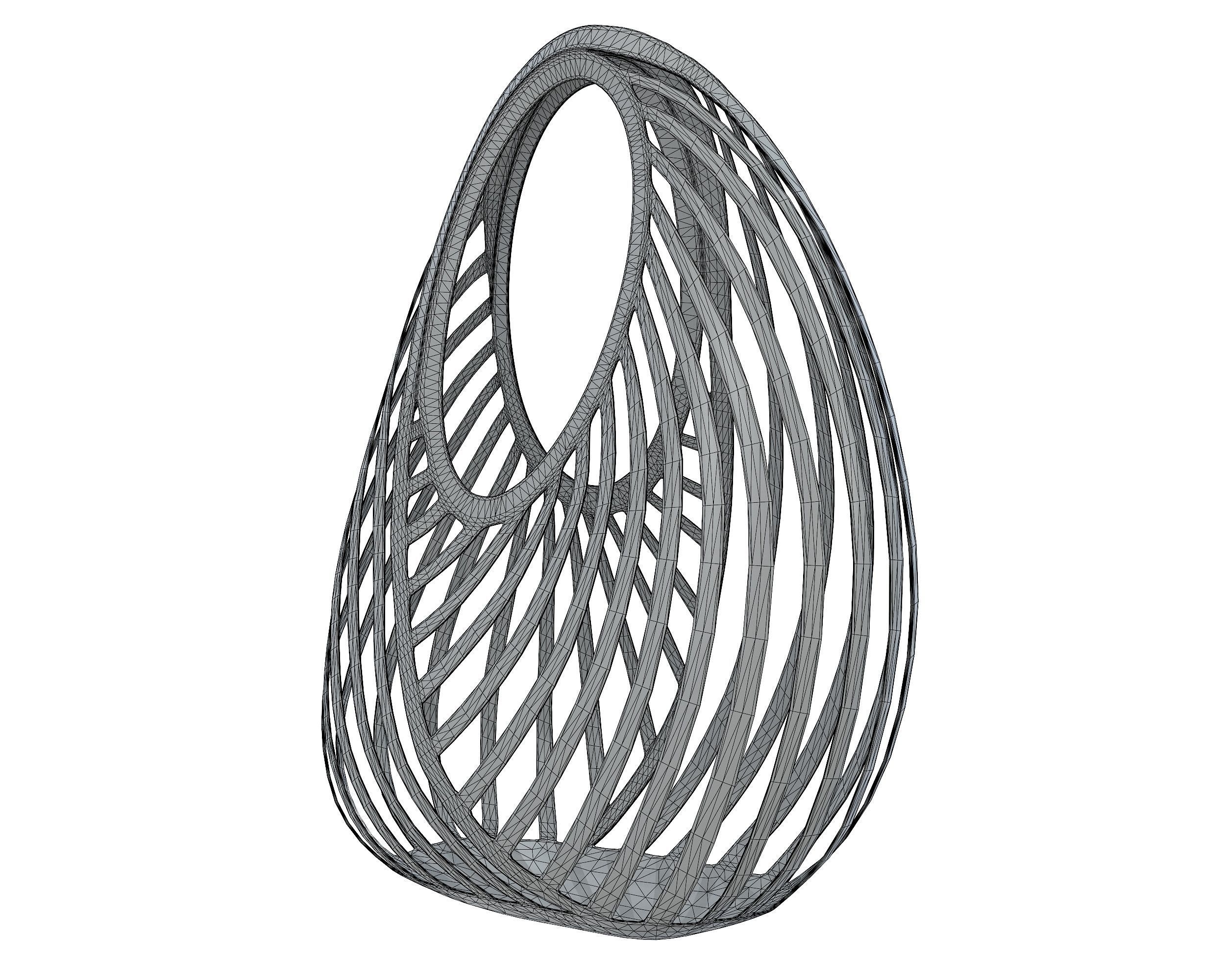 Casey Cadwallader Mugler Spiral Beach Bag Low-poly 3D model_11