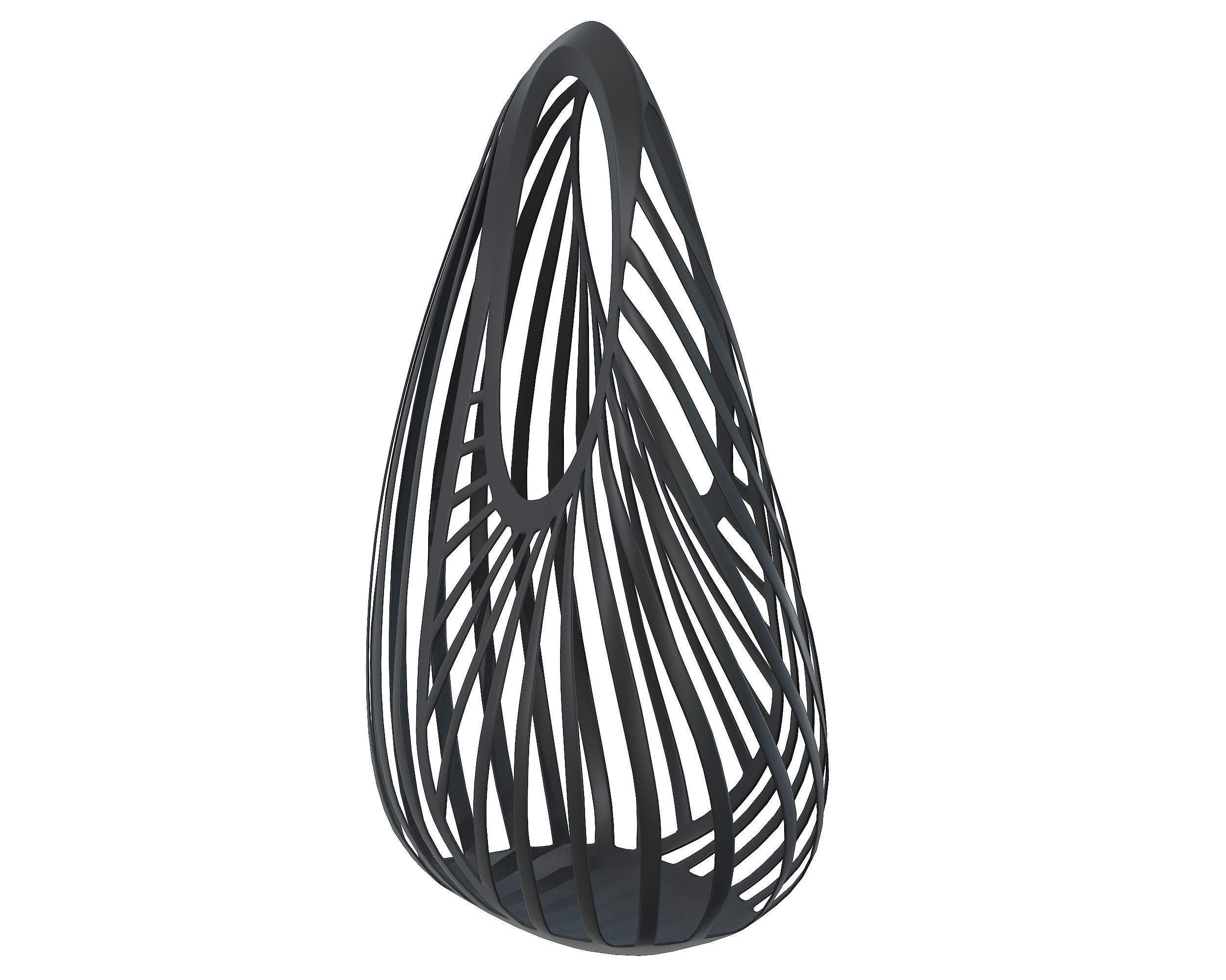 Casey Cadwallader Mugler Spiral Beach Bag Low-poly 3D model_3