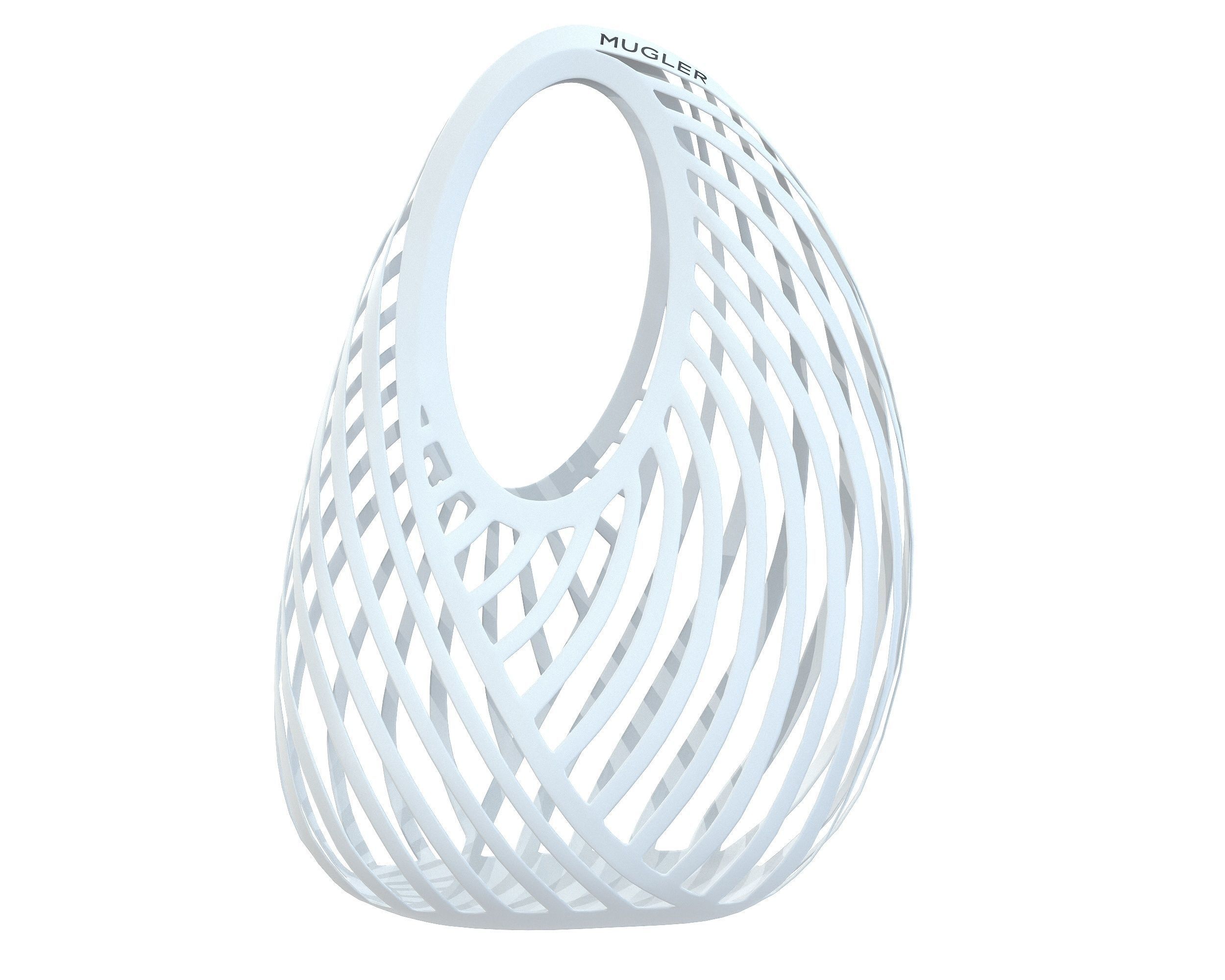 Casey Cadwallader Mugler Spiral Beach Bag Low-poly 3D model_1