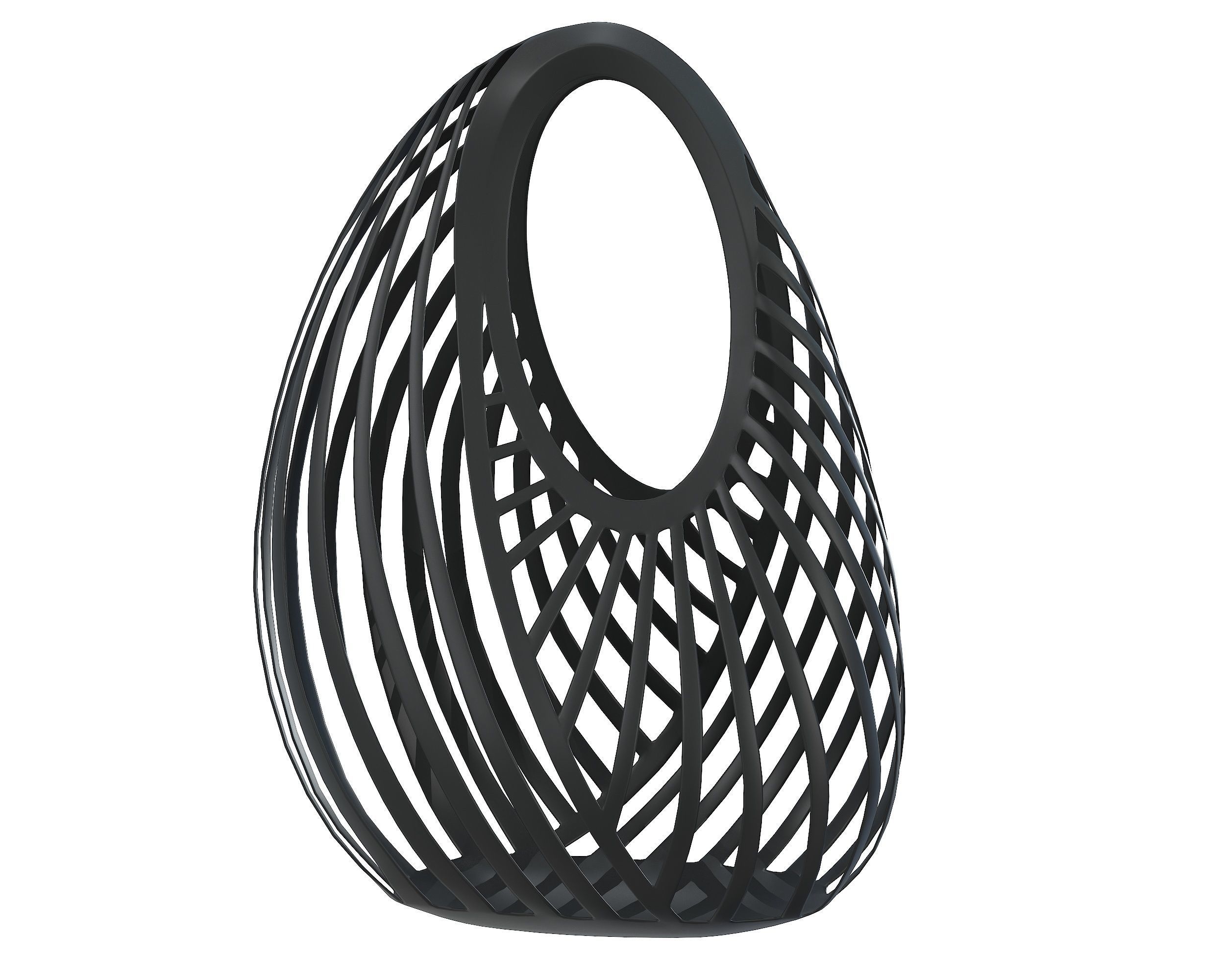 Casey Cadwallader Mugler Spiral Beach Bag Low-poly 3D model_7