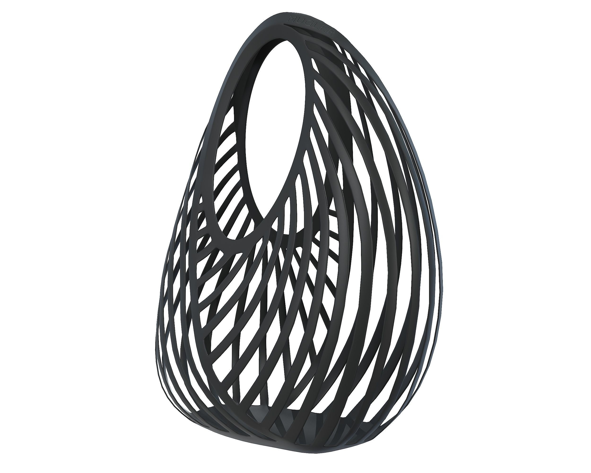 Casey Cadwallader Mugler Spiral Beach Bag Low-poly 3D model_10