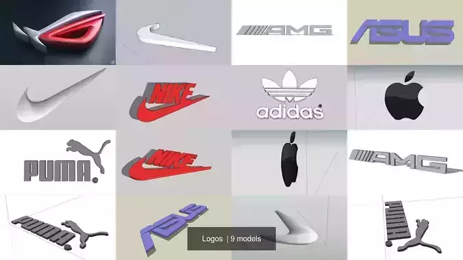 Logos  3D Model Collection