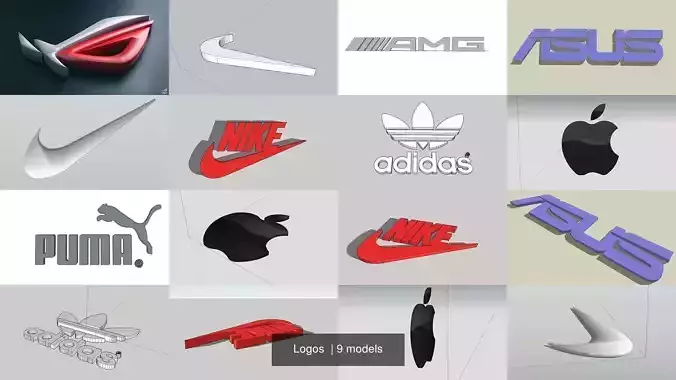 Logos  3D Model Collection